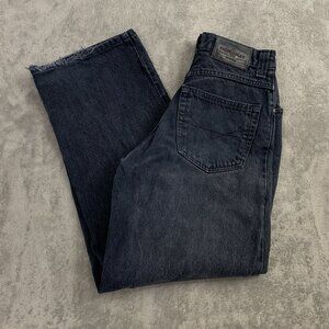 Vintage Anchor Blue Jeans Mens 28x29 Beyond Baggy Wide Leg Faded Black Skate Y2k